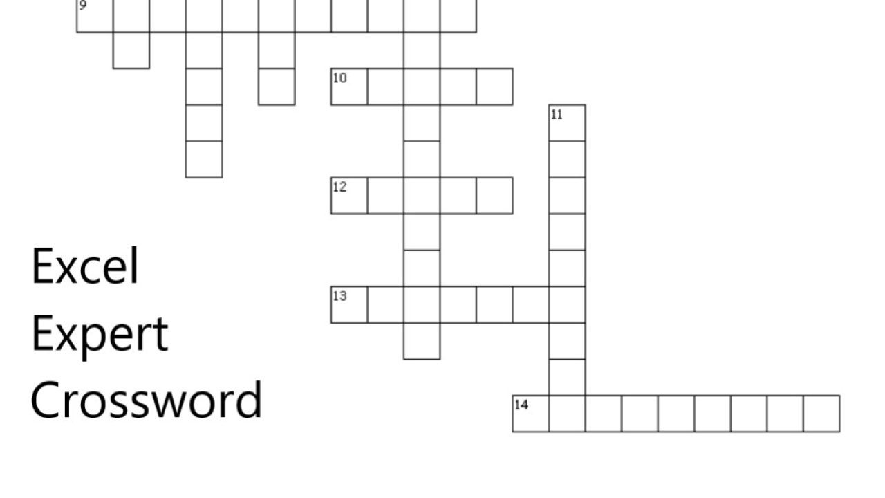 How To Create A Crossword Puzzle In Excel Tutorial Yo vrogue.co