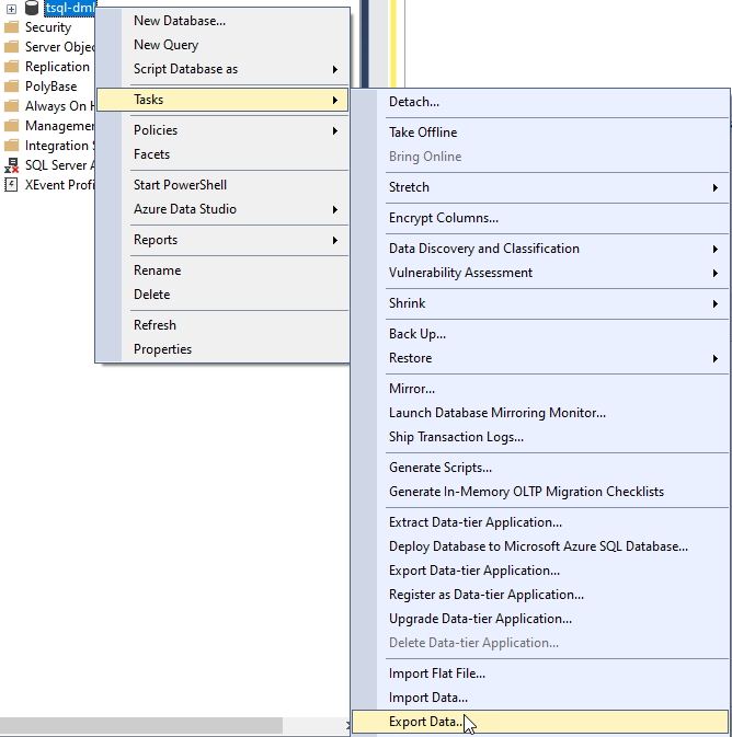 Export Data