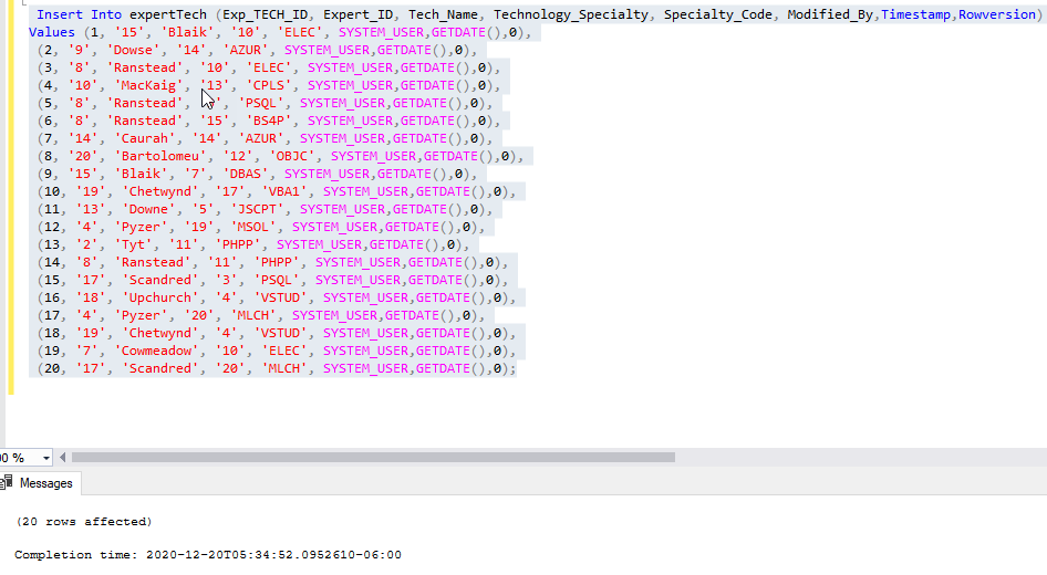 Insert Mulitple Records into SQL Database Using Excel Template